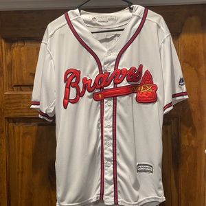 Majestic Ronald acuna Braves jersey